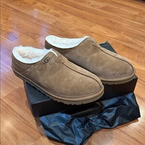 UGG Men's Brown Suede Slip-Ons